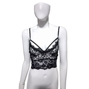 Y2K Boohoo Whimsigoth Womens size 12 Lace Witchy Fairygoth Babydoll Lingerie Top